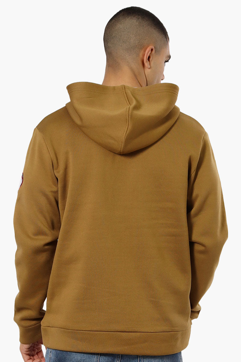 Canada Weather Gear Logo Zipper Detail Hoodie - Brown - Mens Hoodies & Sweatshirts - Canada Weather Gear