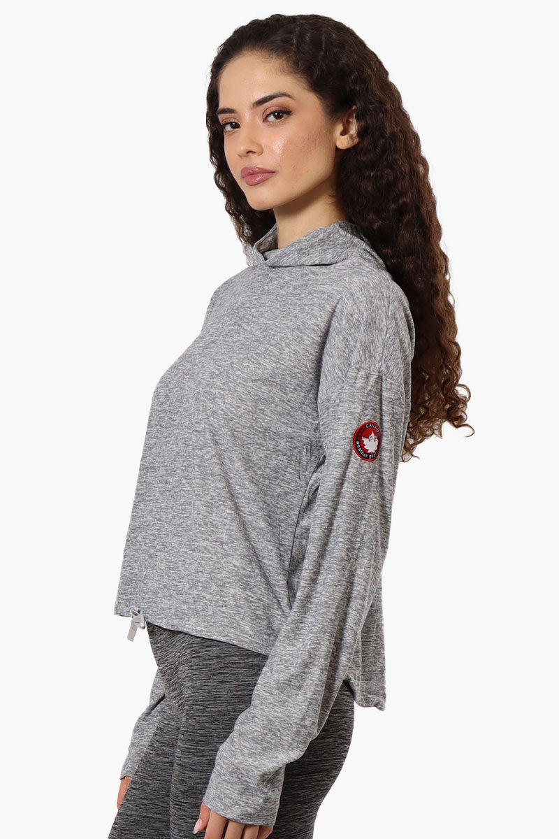 Canada Weather Gear Cowl Neck Long Sleeve Top - Grey - Womens Long Sleeve Tops - Canada Weather Gear