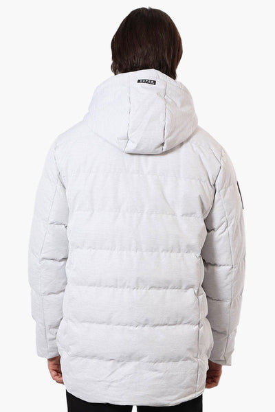 Super Triple Goose Knit Collar Bubble Bomber Jacket - White - Mens Bomber Jackets - Canada Weather Gear