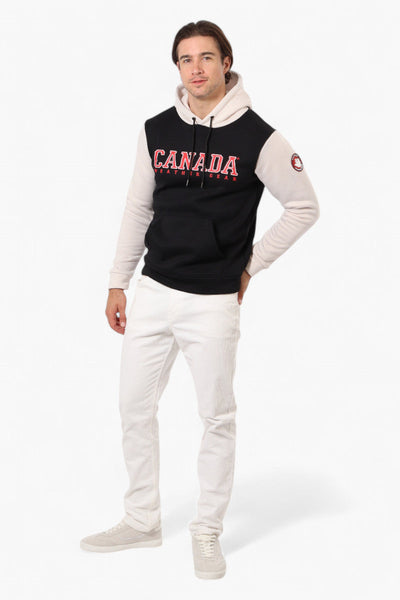 Canada Weather Gear Colour Block Hoodie - Black - Mens Hoodies & Sweatshirts - Canada Weather Gear