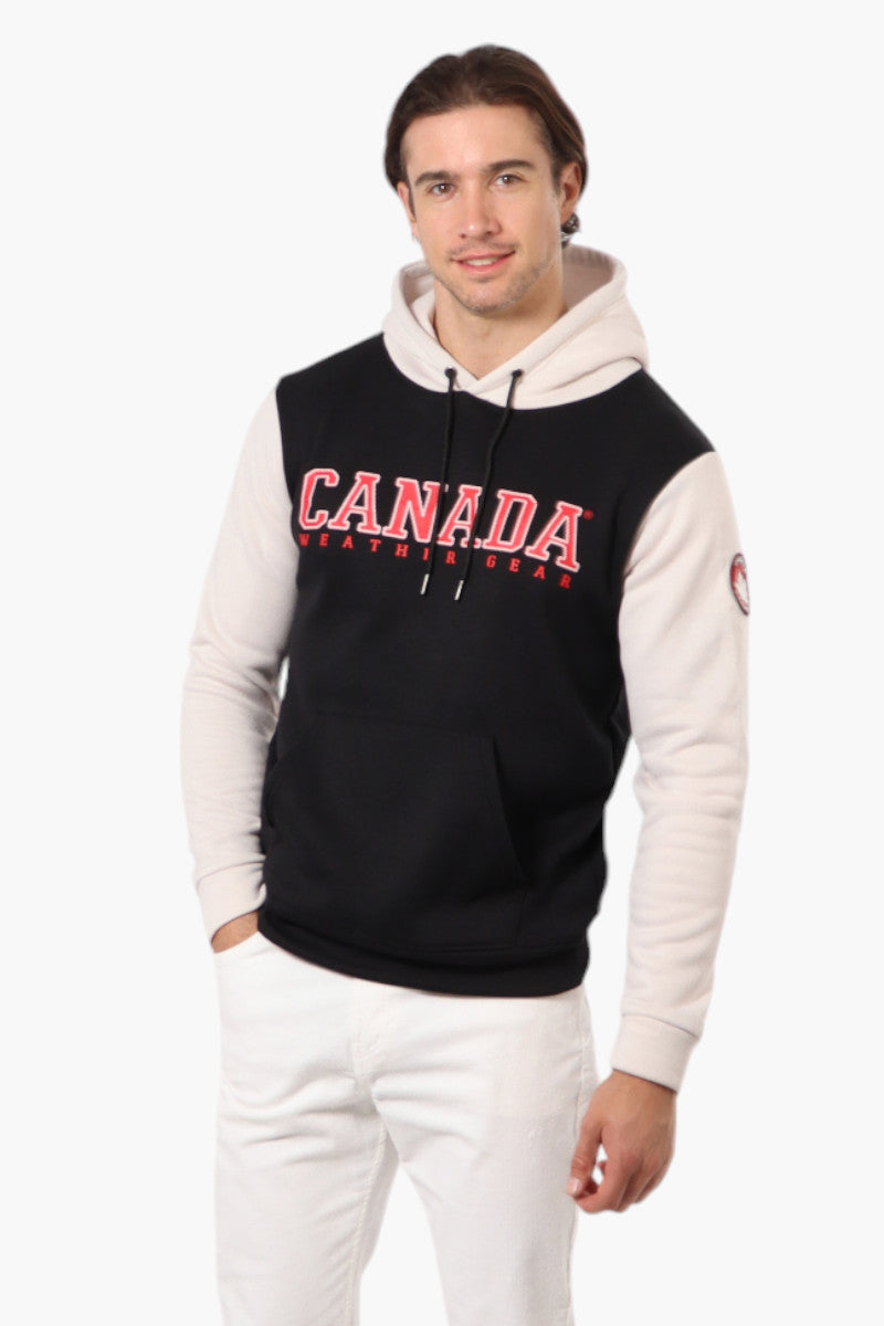 Canada Weather Gear Colour Block Hoodie - Black - Mens Hoodies & Sweatshirts - Canada Weather Gear