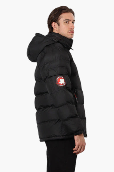 Canada Weather Gear Zip Pocket Bubble Bomber Jacket - Black - Mens Bomber Jackets - Canada Weather Gear