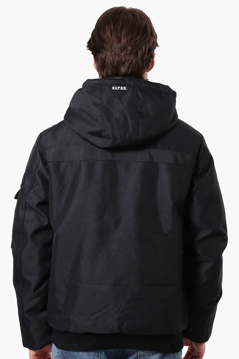 Super Triple Goose Heat Retention Lining Bomber Jacket - Black - Mens Bomber Jackets - Canada Weather Gear