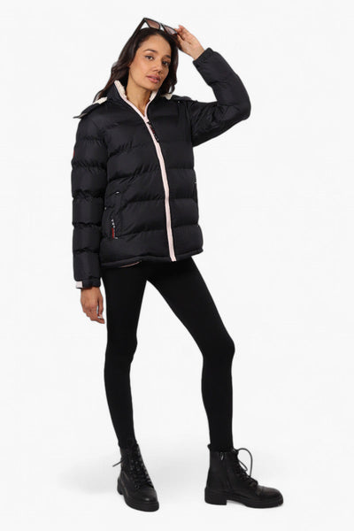 Canada Weather Gear Solid Bubble Bomber Jacket - Navy - Womens Bomber Jackets - Canada Weather Gear