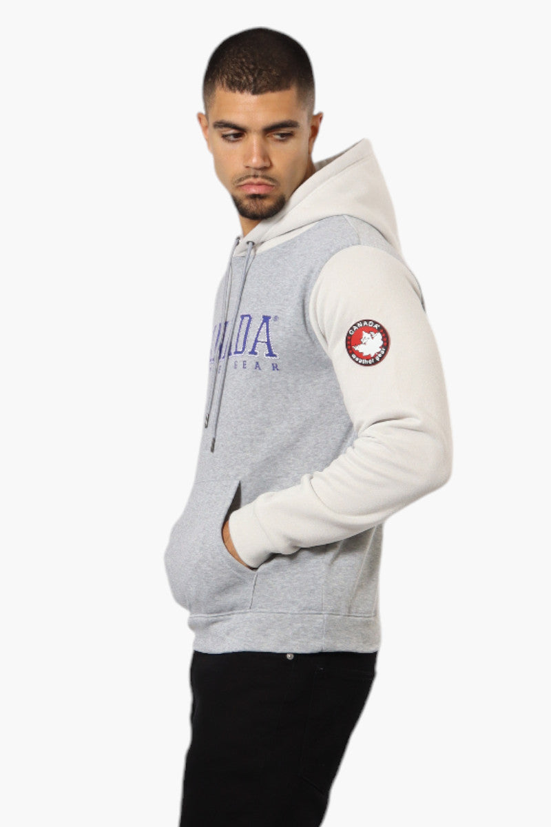 Canada Weather Gear Colour Block Hoodie - Grey - Mens Hoodies & Sweatshirts - Canada Weather Gear