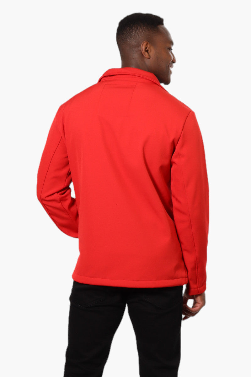 Canada Weather Gear Fleece Lined Zip Pocket Lightweight Jacket - Red - Mens Lightweight Jackets - Canada Weather Gear