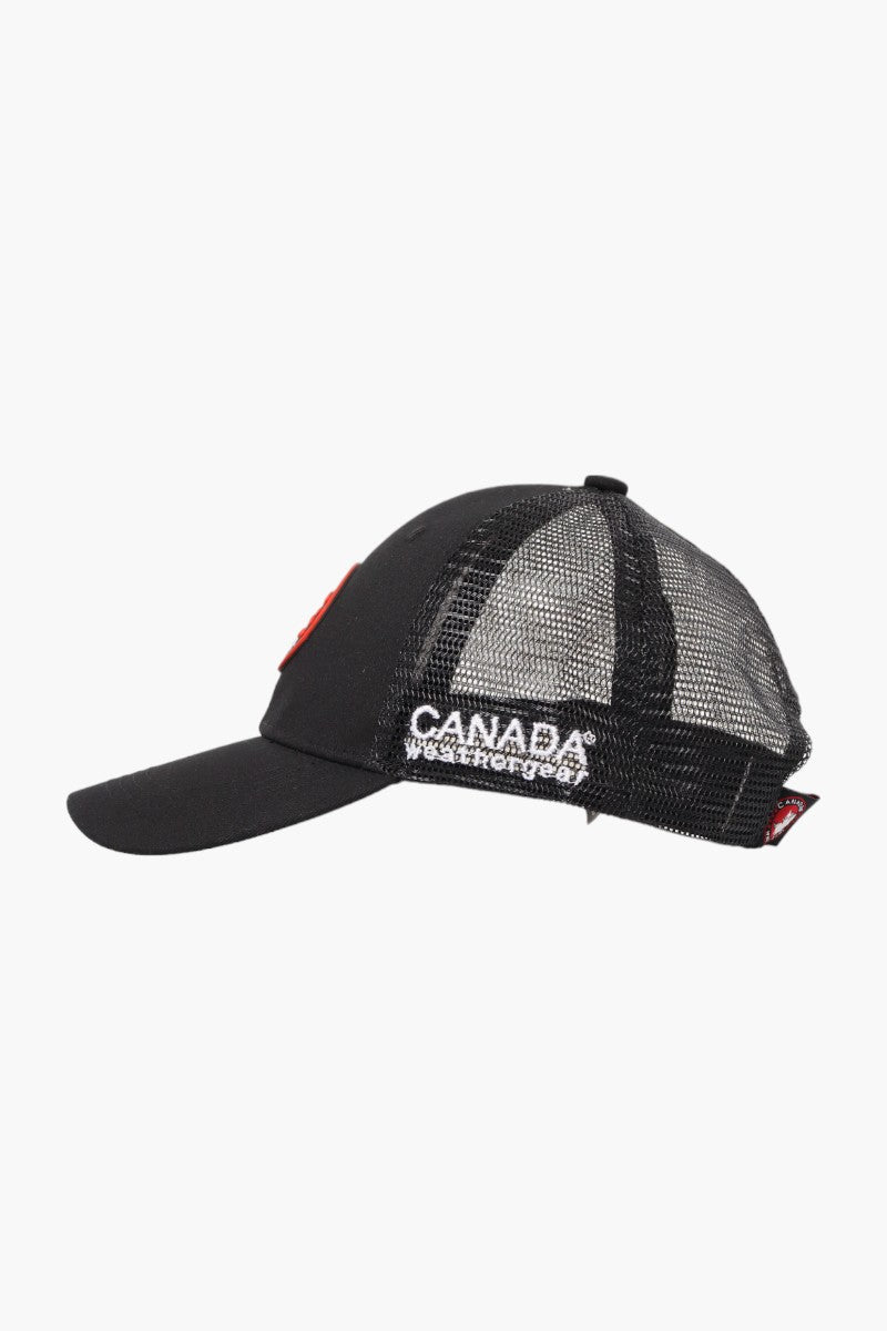Canada Weather Gear Classic Mesh Baseball Hat - Black - Mens Hats - Canada Weather Gear