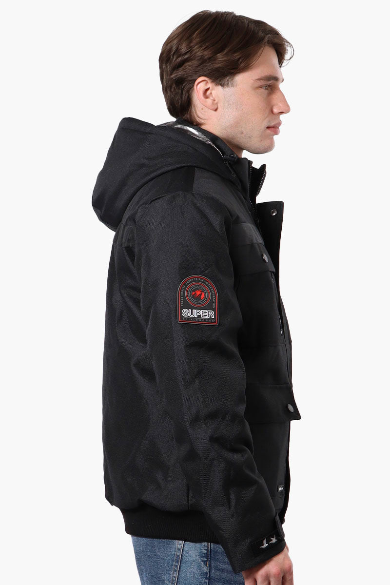 Super Triple Goose Heat Retention Lining Bomber Jacket - Black - Mens Bomber Jackets - Canada Weather Gear