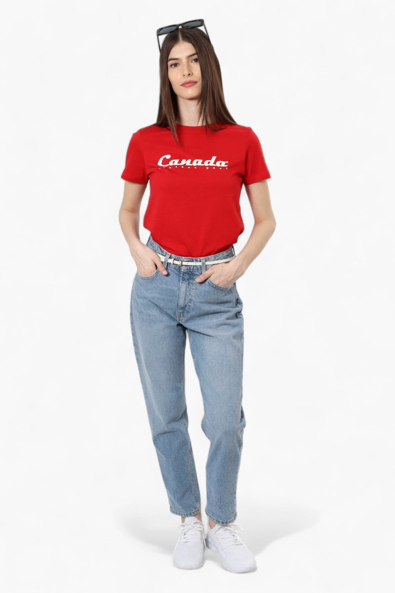 Canada Weather Gear Canada Print Tee - Red - Womens Tees & Tank Tops - Canada Weather Gear