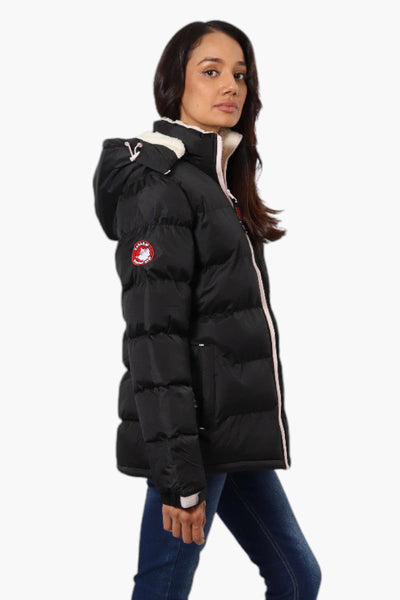 Canada Weather Gear Solid Bubble Bomber Jacket - Black - Womens Bomber Jackets - Canada Weather Gear