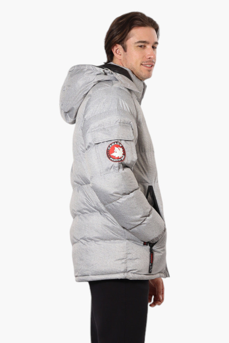 Canada Weather Gear Zip Pocket Bubble Bomber Jacket - Grey - Mens Bomber Jackets - Canada Weather Gear