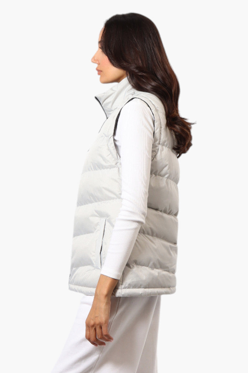 Canada Weather Gear Solid Bubble Vest - White - Womens Vests - Canada Weather Gear