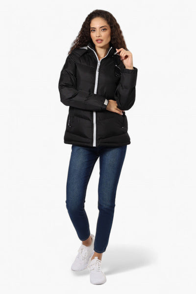 Canada Weather Gear Solid Bubble Bomber Jacket - Black - Womens Bomber Jackets - Canada Weather Gear