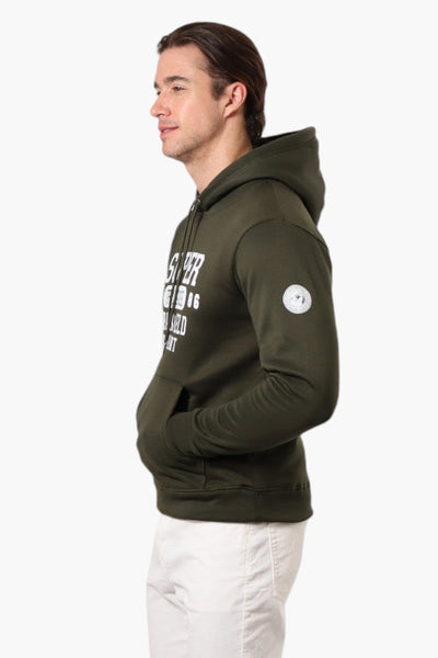 Super Triple Goose Track & Field Print Hoodie - Olive - Mens Hoodies & Sweatshirts - Canada Weather Gear