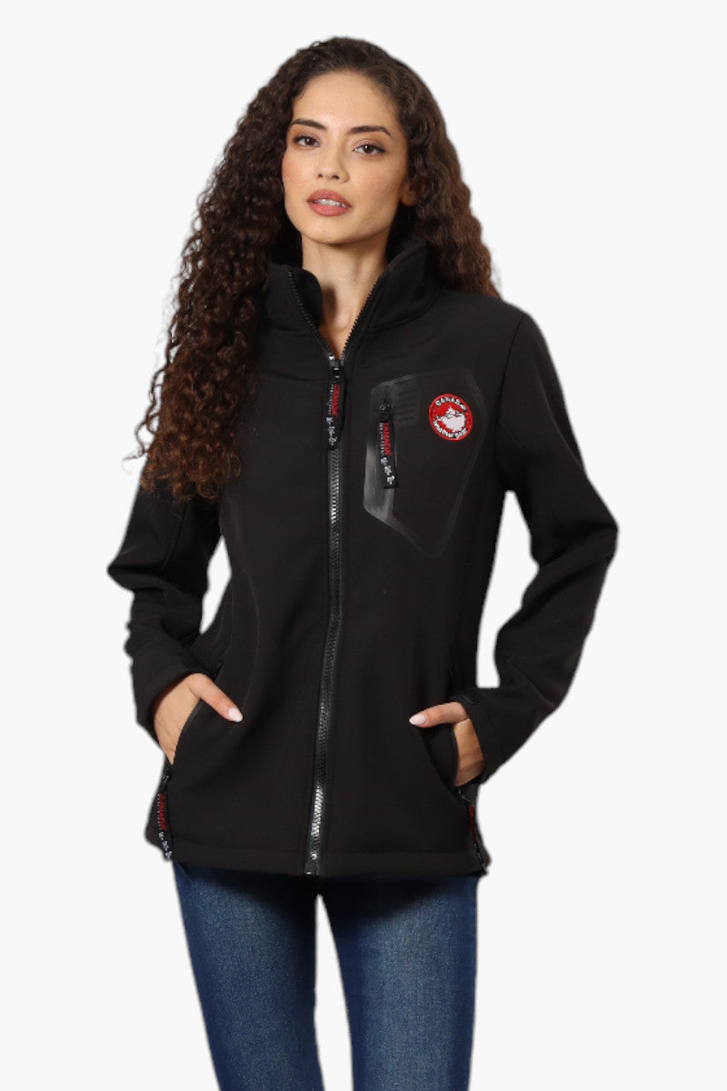 Canada Weather Gear Fleece Lined Zip Pocket Lightweight Jacket - Black - Womens Lightweight Jackets - Canada Weather Gear