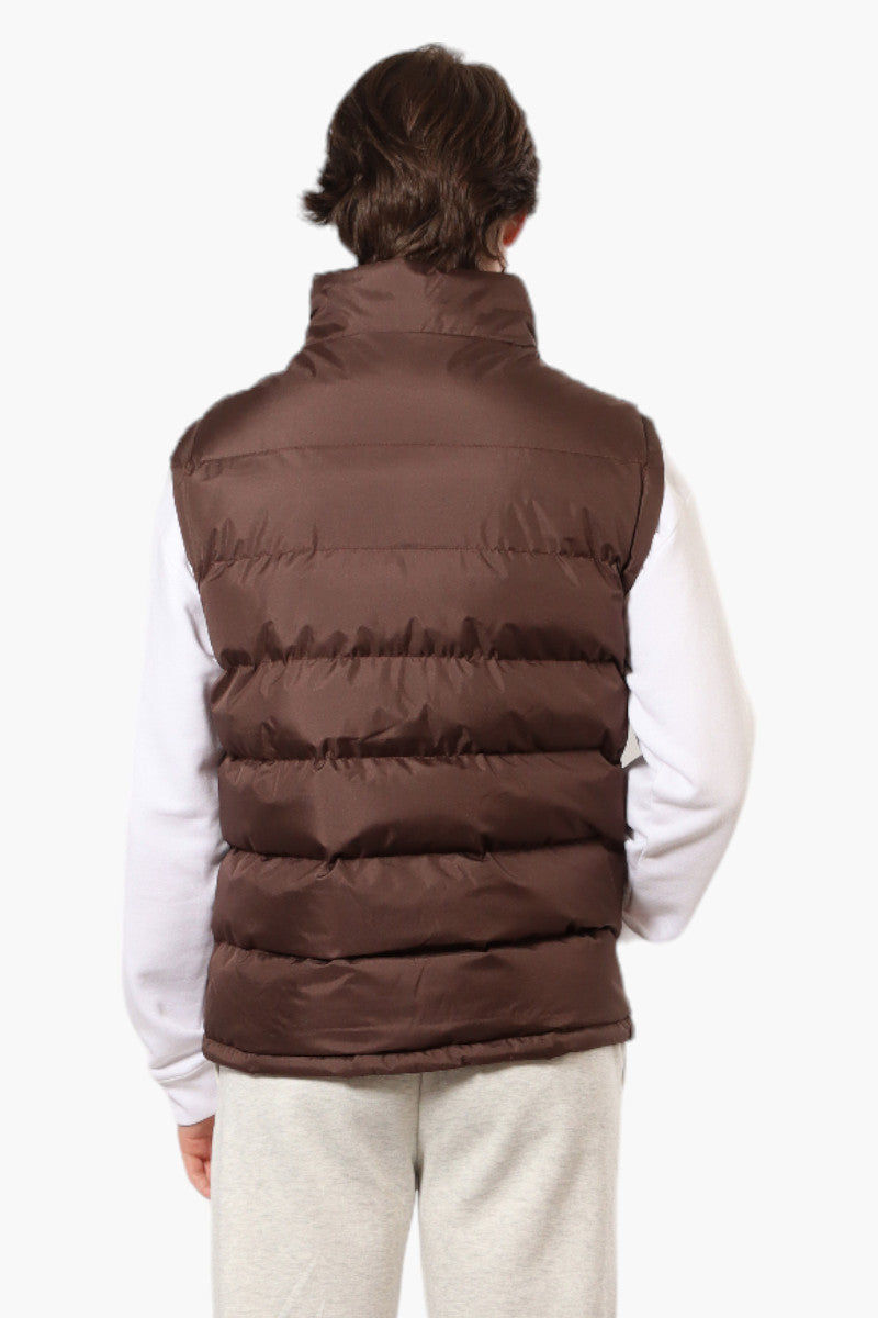 Canada Weather Gear Solid Bubble Vest - Brown - Mens Vests - Canada Weather Gear