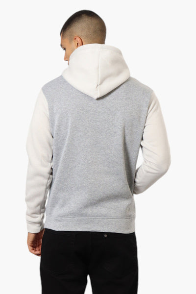 Canada Weather Gear Colour Block Hoodie - Grey - Mens Hoodies & Sweatshirts - Canada Weather Gear