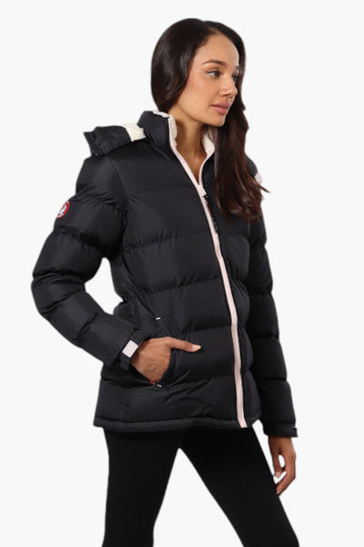 Canada Weather Gear Solid Bubble Bomber Jacket - Navy - Womens Bomber Jackets - Canada Weather Gear