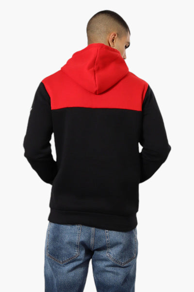 Canada Weather Gear Colour Block Embroidered Logo Hoodie - Red - Mens Hoodies & Sweatshirts - Canada Weather Gear