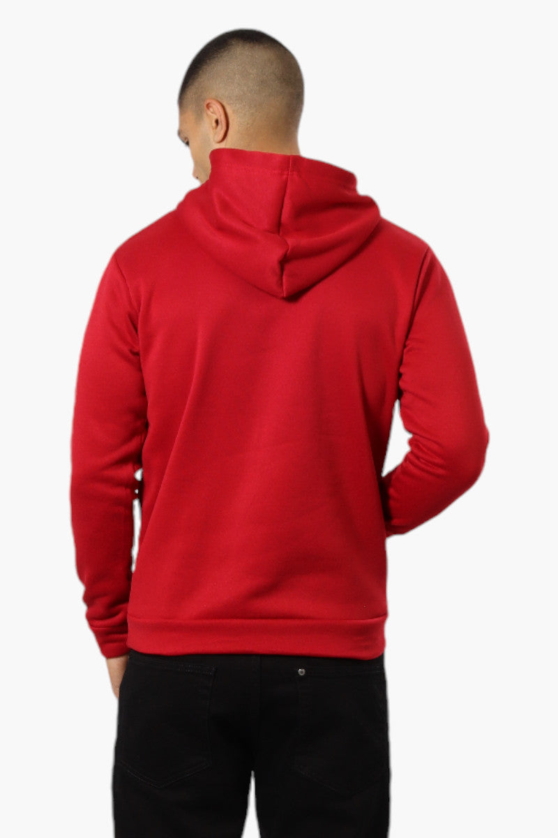 Canada Weather Gear Coast To Coast Print Hoodie - Red - Mens Hoodies & Sweatshirts - Canada Weather Gear