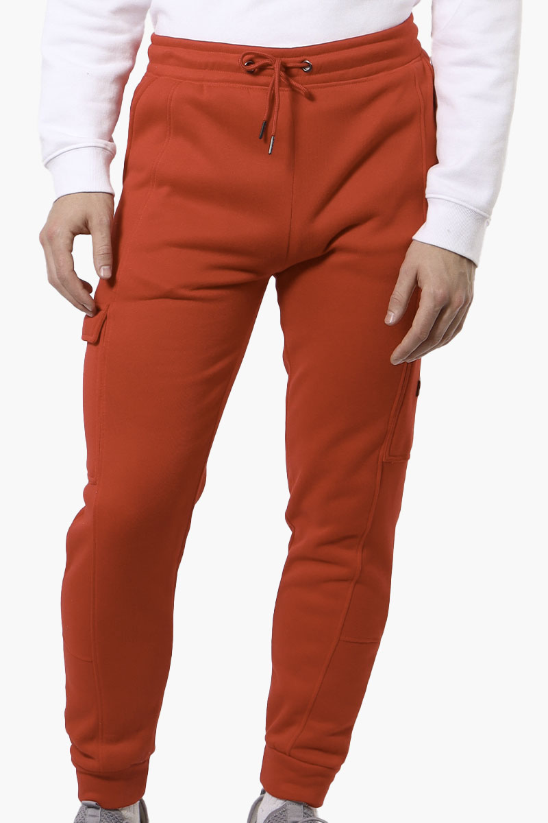 Canada Weather Gear Tie Waist Cargo Joggers - Red - Mens Joggers & Sweatpants - Canada Weather Gear