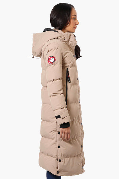 Canada Weather Gear Long Puffer Parka Jacket - Beige - Womens Parka Jackets - Canada Weather Gear