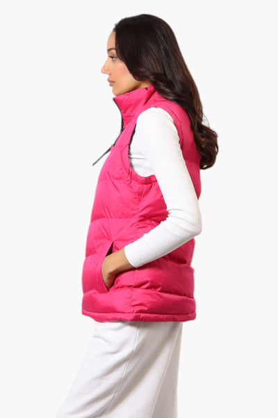 Canada Weather Gear Solid Bubble Vest - Pink - Womens Vests - Canada Weather Gear