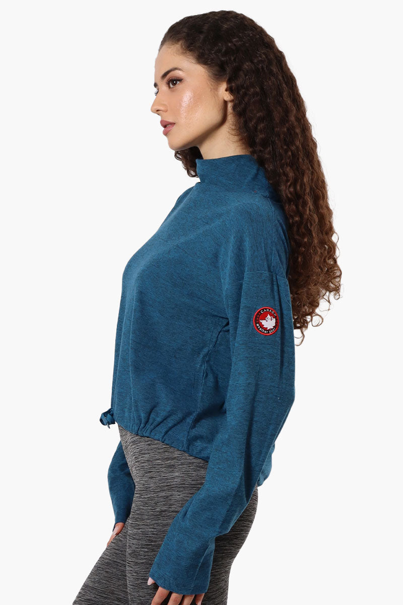 Canada Weather Gear Cowl Neck Long Sleeve Top - Navy - Womens Long Sleeve Tops - Canada Weather Gear