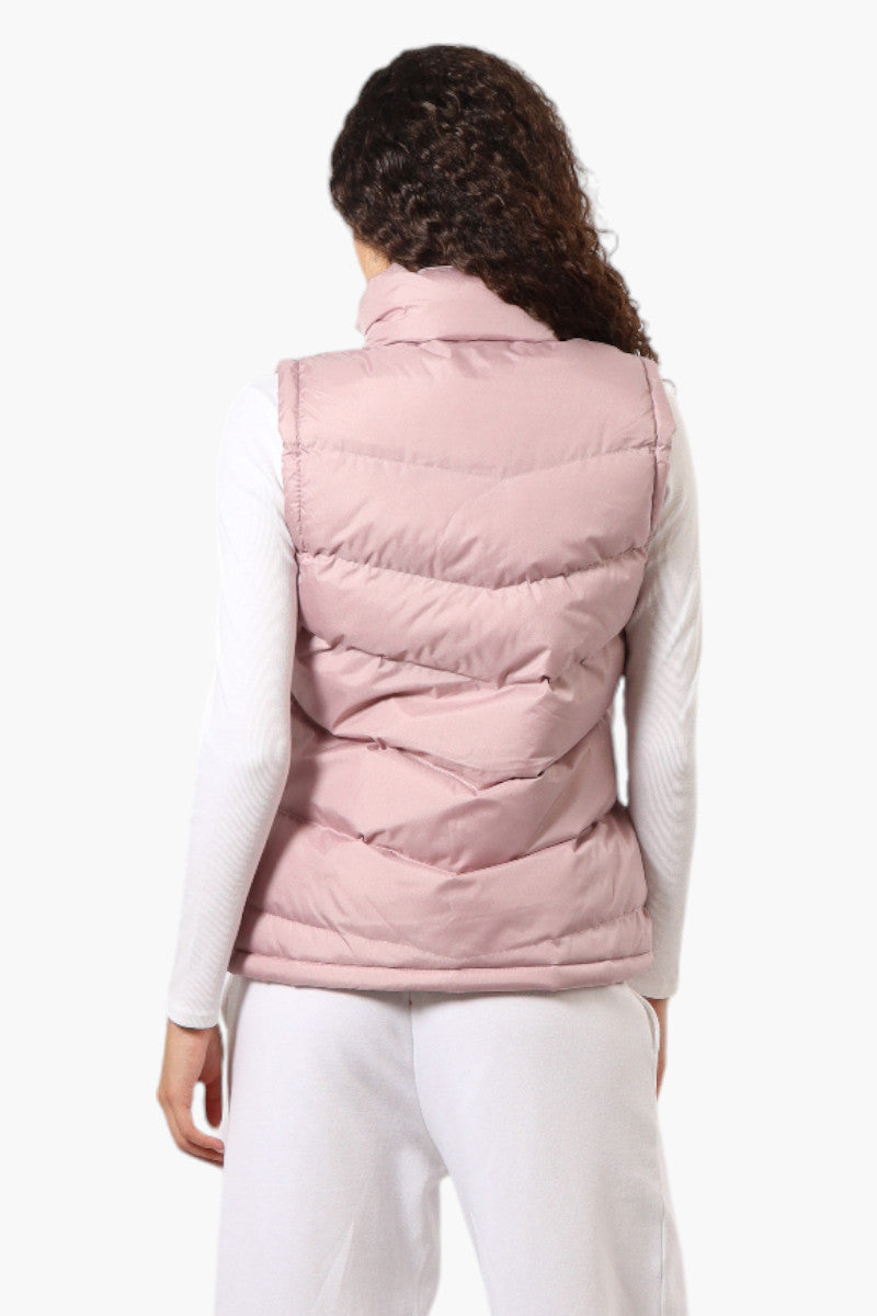 Super Triple Goose Solid Bubble Vest - Pink - Womens Vests - Canada Weather Gear