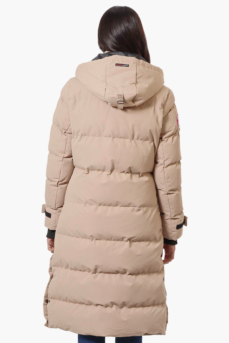 Canada Weather Gear Long Puffer Parka Jacket - Beige - Womens Parka Jackets - Canada Weather Gear