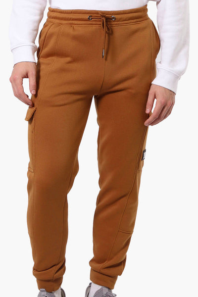 Super Triple Goose Tie Waist Cargo Joggers - Brown - Mens Joggers & Sweatpants - Canada Weather Gear