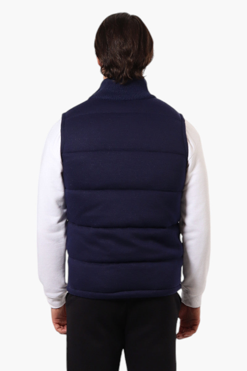 Canada Weather Gear Solid Sweater Knit Puffer Vest - Navy - Mens Vests - Canada Weather Gear