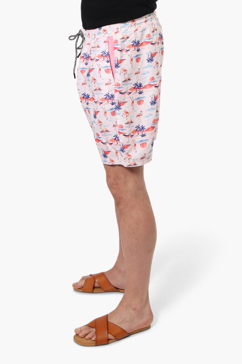 Canada Weather Gear Tropical Pattern Shorts - Pink - Mens Shorts & Capris - Canada Weather Gear