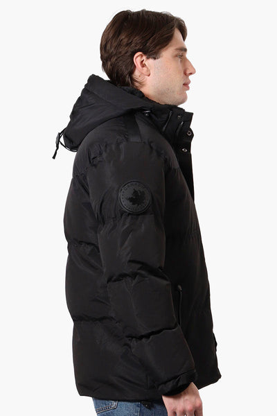 Canada Weather Gear Mouton Lined Bomber Jacket - Black - Mens Bomber Jackets - Canada Weather Gear