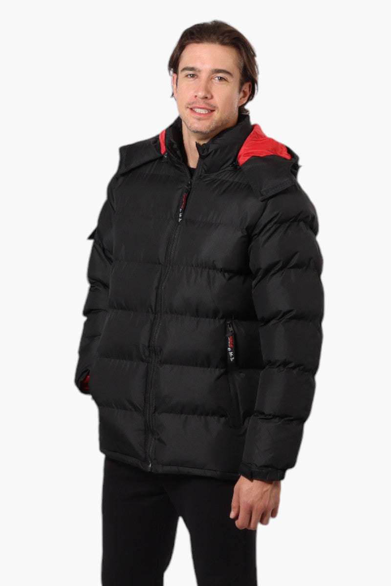 Canada Weather Gear Zip Pocket Bubble Bomber Jacket - Black - Mens Bomber Jackets - Canada Weather Gear