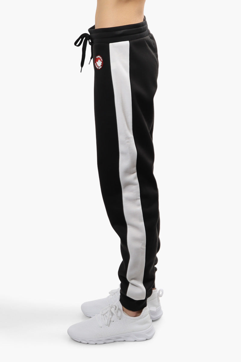 Canada Weather Gear Solid Side Stripe Joggers - Black - Womens Joggers & Sweatpants - Canada Weather Gear